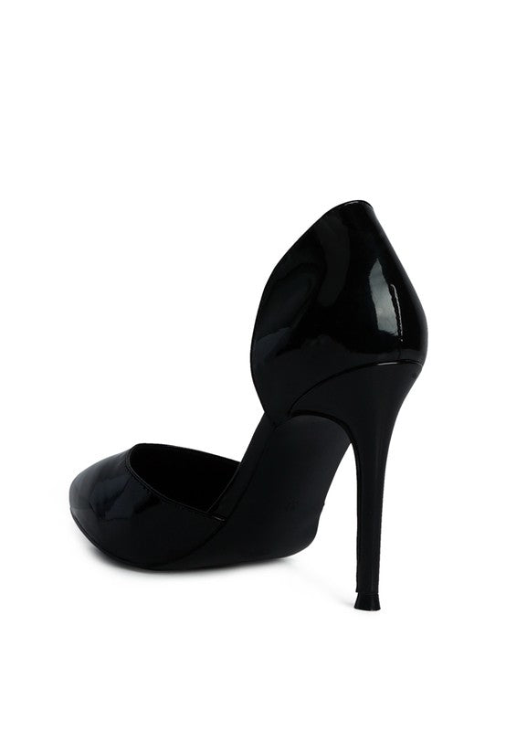 Women's Candy Cane Patent Pu Slip On Stiletto Heels |Zarnesh