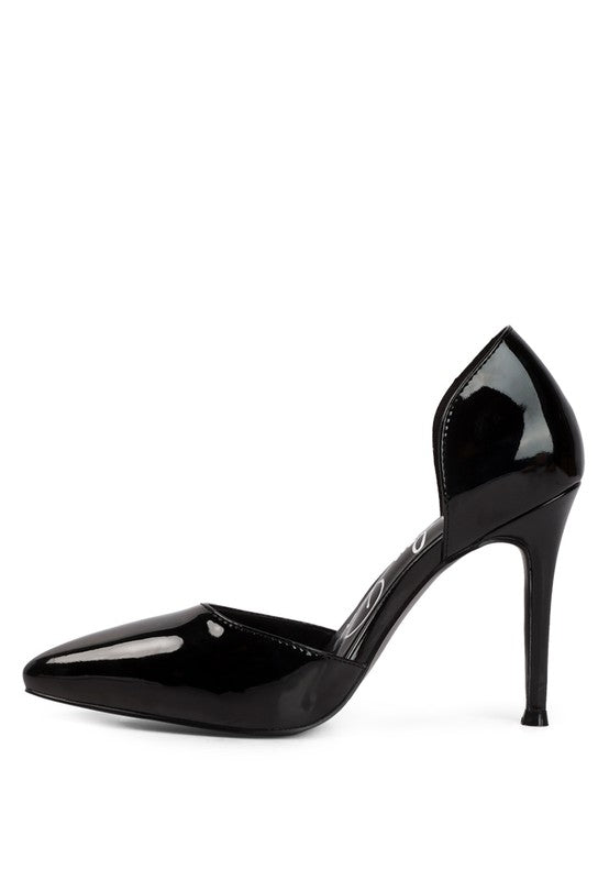 Women's Candy Cane Patent Pu Slip On Stiletto Heels |Zarnesh