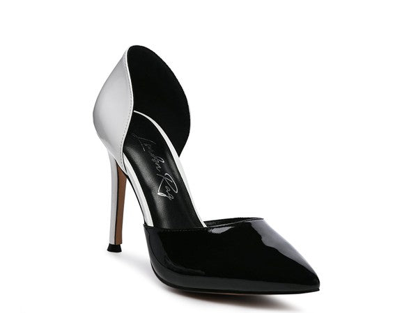 Women's Candy Cane Patent Pu Slip On Stiletto Heels |Zarnesh
