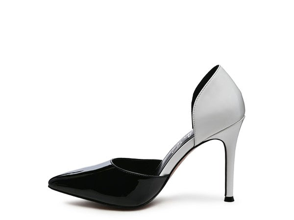 Women's Candy Cane Patent Pu Slip On Stiletto Heels |Zarnesh