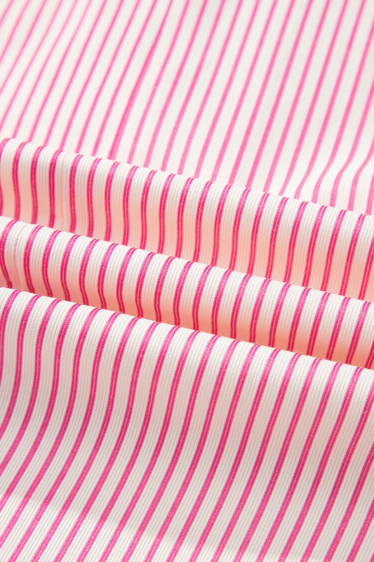 Women’s Patchwork Striped Chest Pocket Shirt Dress | Zarnesh