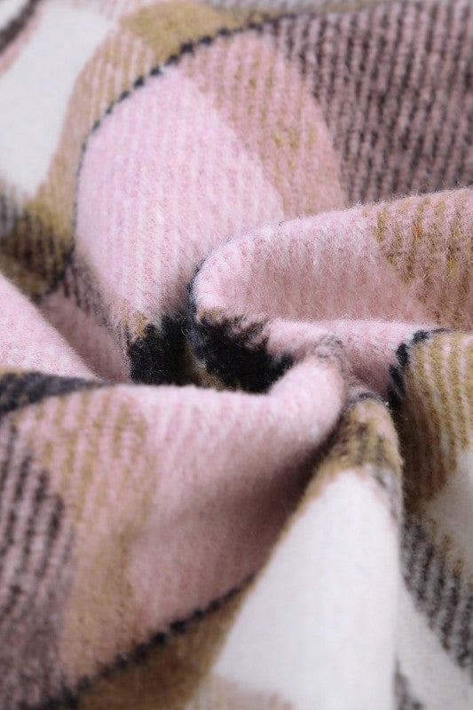 Women’s Plaid Pocketed Button Front Shacket | Zarnesh