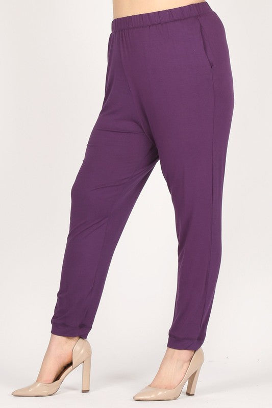 Women’s High-Waisted Plus Size Loose Fit Pants Trousers | Zarnesh