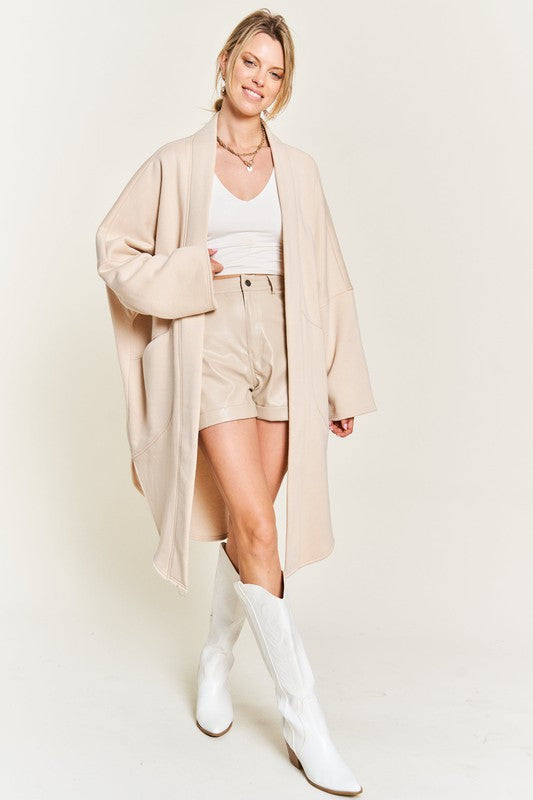 Women’s Plus Oversized Front Pockets Cardigan | Zarnesh