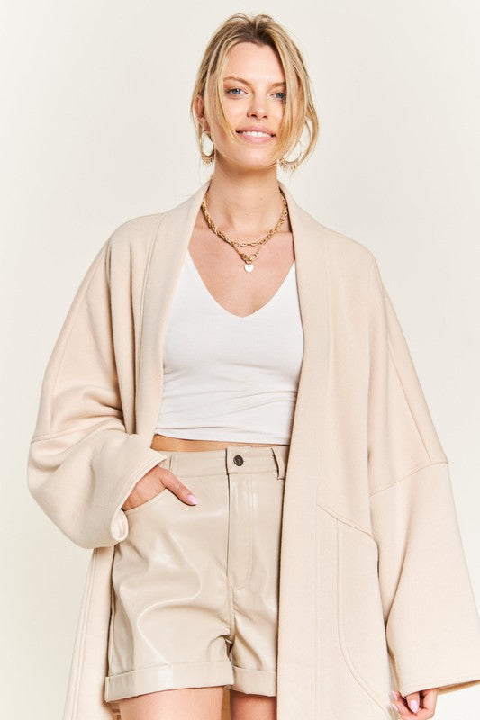 Women’s Plus Oversized Front Pockets Cardigan | Zarnesh