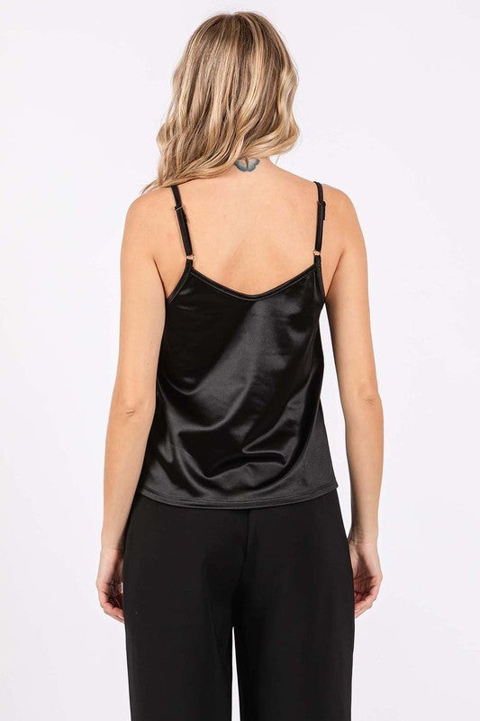 Women Plus Satin Tank Top | Zarnesh