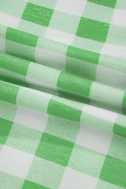 Women’s Plus Size Plaid Christmas Contrast Trim Pajama Set | Zarnesh