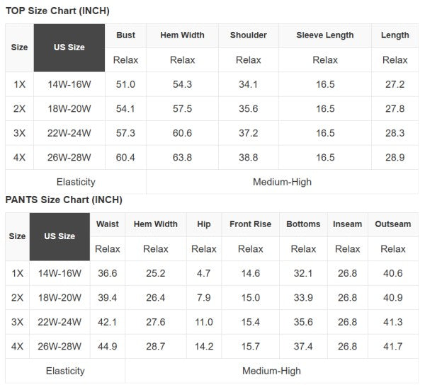 Women’s Plus Size Solid Raw Seam Top Drawstring Pants | Zarnesh