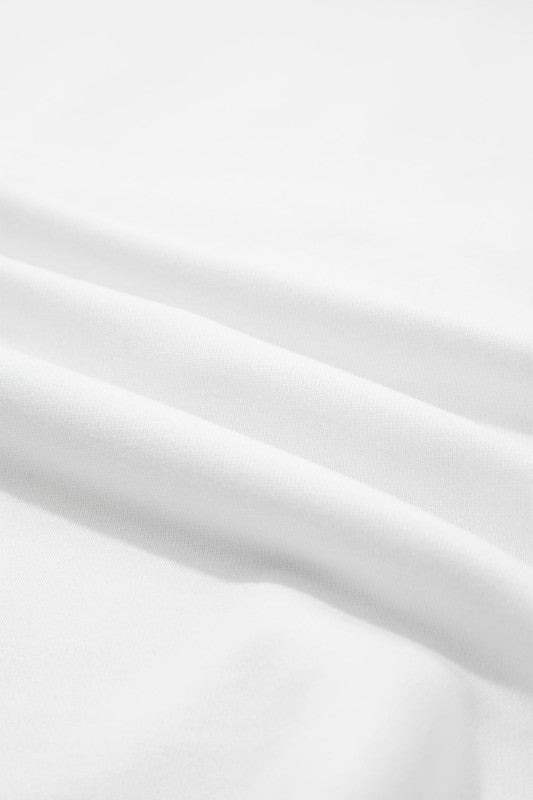 Women’s Plus Size Solid Raw Seam Top Drawstring Pants | Zarnesh