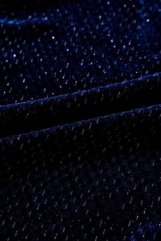 Women’s Plus Size Velvet Textured Buttoned Tiered Dress | Zarnesh