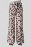 Women’s Plus Warm Soft Leopard Fuzzy Lounge Casual Pants | Zarnesh