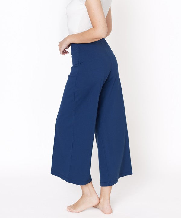 Women's Ponte Wide Leg Straight-Leg Pants | Zarnesh