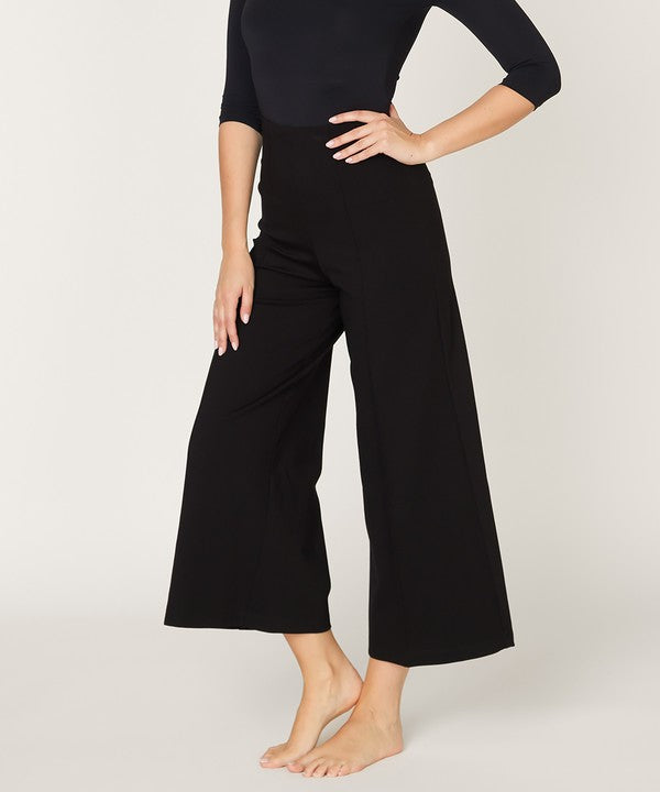 Women's Ponte Wide Leg Straight-Leg Pants | Zarnesh