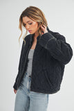 Women’s Quilted Bomber Casual Zip-Up Jacket | Zarnesh