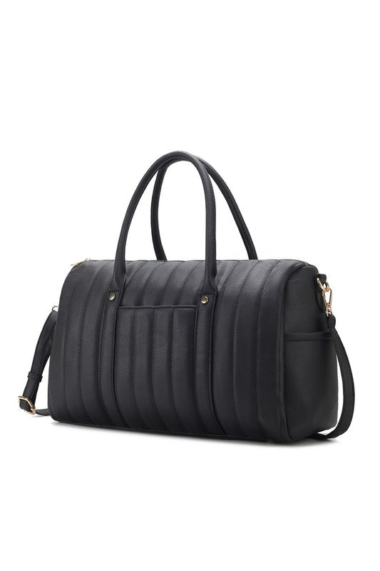  MFK Collection Luana Quilted Duffle Bag by Mia K - Elevate Your Travel Style | Zarnesh