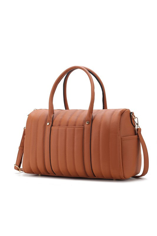  MFK Collection Luana Quilted Duffle Bag by Mia K - Elevate Your Travel Style | Zarnesh