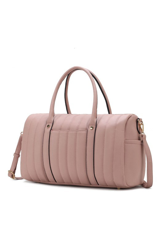  MFK Collection Luana Quilted Duffle Bag by Mia K - Elevate Your Travel Style | Zarnesh