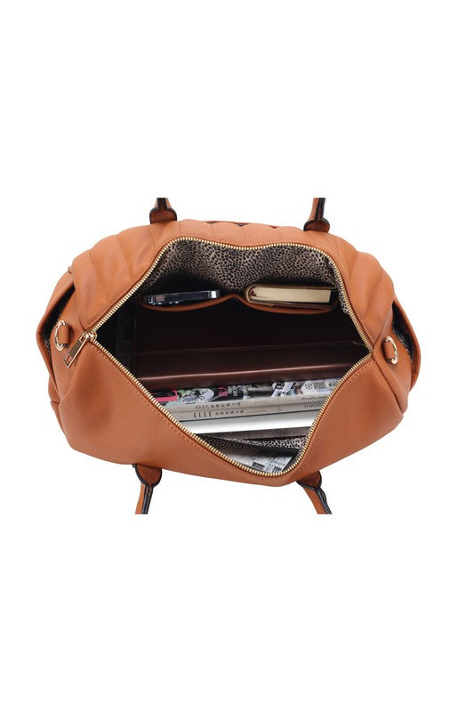 MFK Collection Luana Quilted Duffle Bag by Mia K - Elevate Your Travel Style | Zarnesh