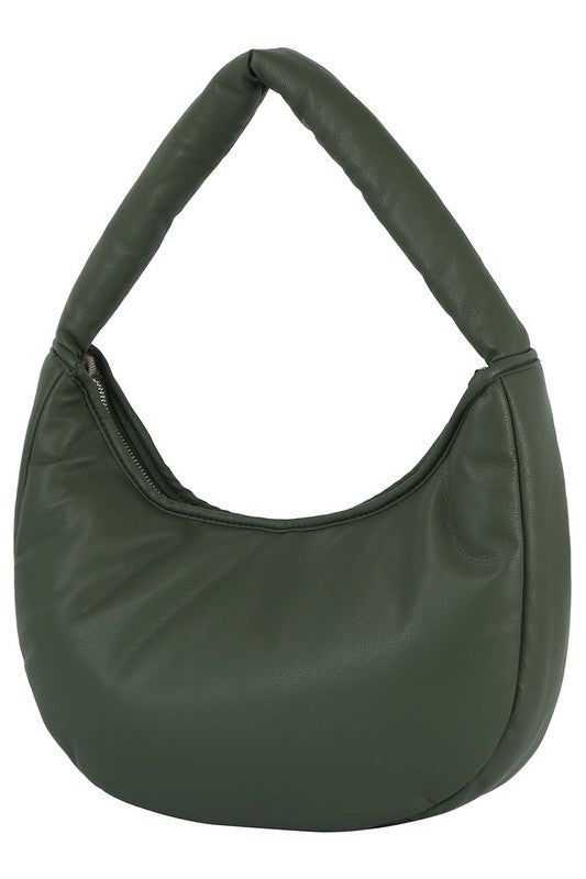Women’s Quilted Padded Puffy Woven Hobo Shoulder Bag | Zarnesh