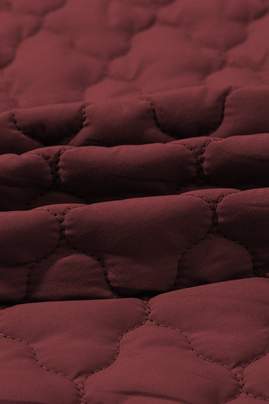 Women’s Quilted Snap Button Zip-Up Pocketed Vest | Zarnesh