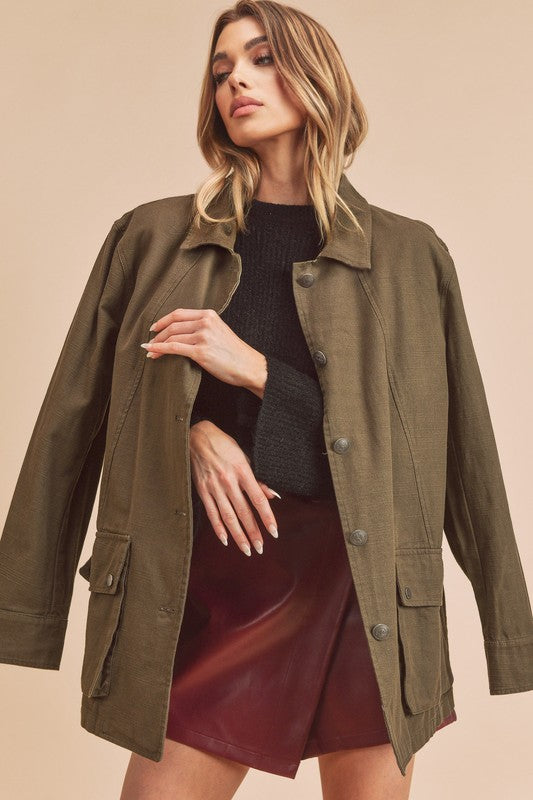 Women’s Renay Oversized Utility Pockets Jacket | Zarnesh