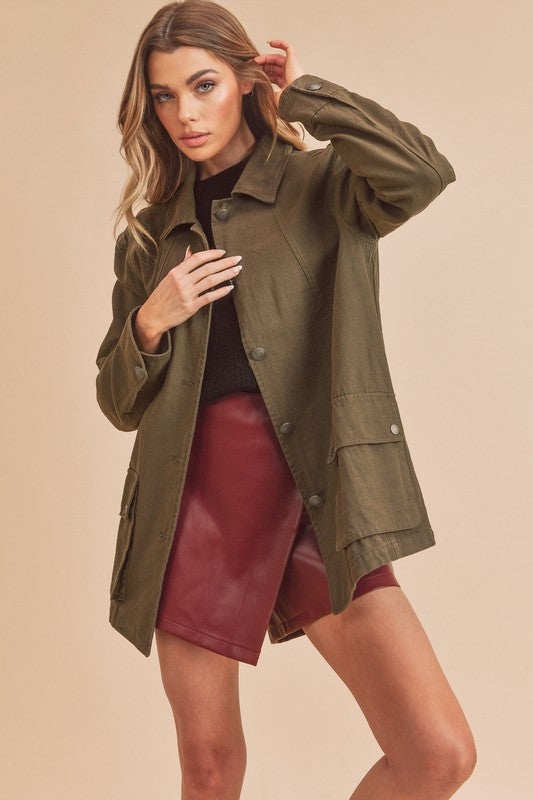 Women’s Renay Oversized Utility Pockets Jacket | Zarnesh