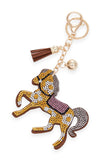 Women’s Rhinestone Horse Pillow Key Chain | Zarnesh