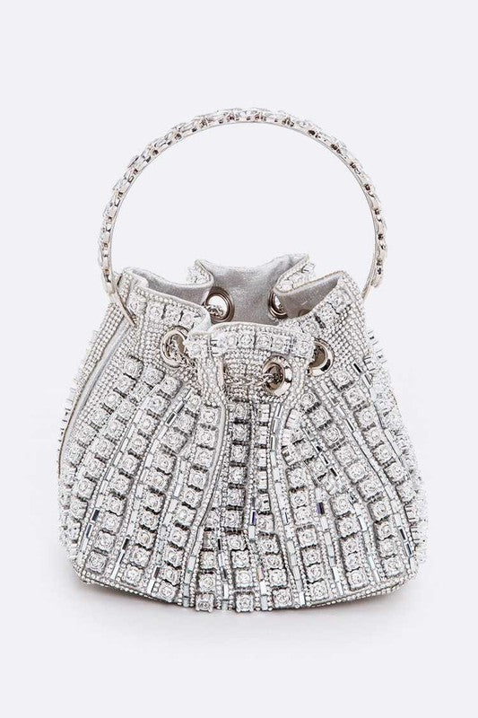 Women’s Rhinestone Iconic Top Handle Bucket Bag | Zarnesh