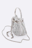 Women’s Rhinestone Iconic Top Handle Bucket Bag | Zarnesh