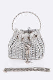 Women’s Rhinestone Iconic Top Handle Bucket Bag | Zarnesh