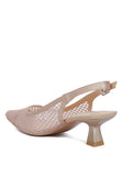 Women Siev Rhinestone Slingback Mules Zarnesh