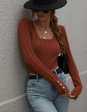Women’s Ribbed Pullover Sweater Bodycon Dress | Zarnesh