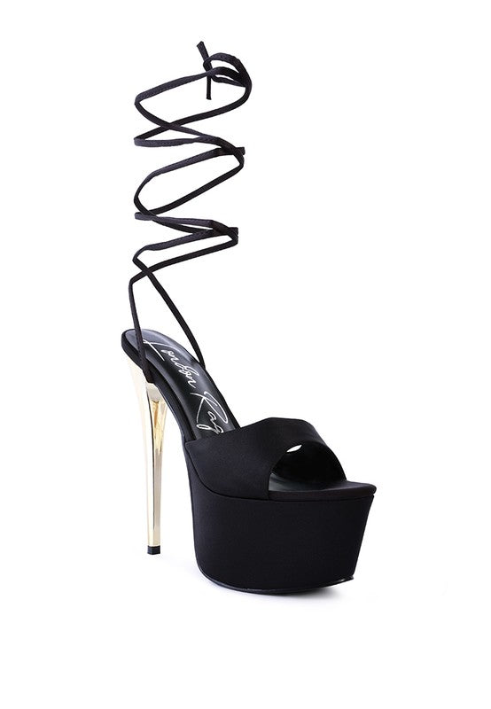 Women's Passion Dramatic Platform Lace-Up Heel Sandals | Zarnesh