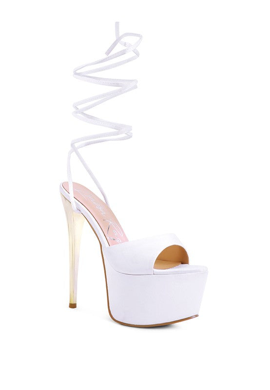 Women's Passion Dramatic Platform Lace-Up Heel Sandals | Zarnesh