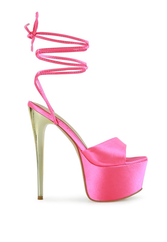 Women's Passion Dramatic Platform Lace-Up Heel Sandals | Zarnesh
