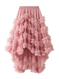 Women’s Ruffle Tiered Layered Maxi Skirt | Zarnesh