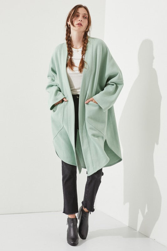 Women’s Oversized Beige Kimono Knit Cardigan Coat | Zarnesh