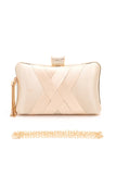 Women's Satin Pleated Party Box Evening Clutch | Zarnesh
