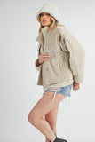 Women’s Sherpa Fleece Zip-Up Jacket with Hood | Zarnesh