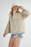 Women’s Sherpa Fleece Zip-Up Jacket with Hood | Zarnesh
