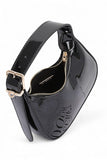 Women's Shiny Patent Faux Leather Top Handle Swing Bag | Zarnesh