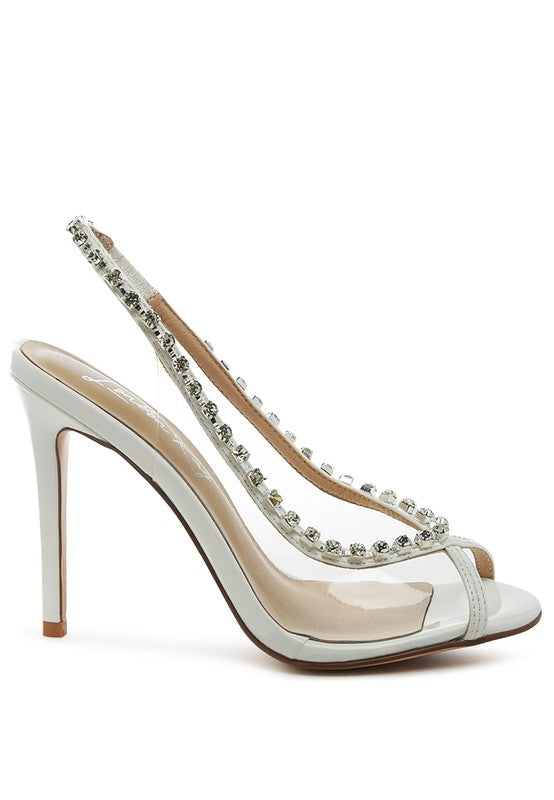 Women's Camarine Clear Stiletto Sling-back | Zarnesh