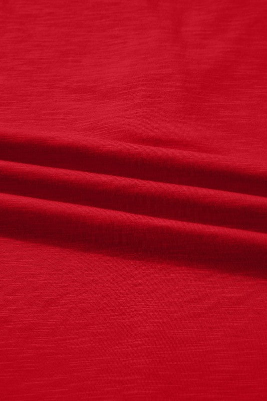 Women’s Soft Fabric Solid V-Neck Button Long Sleeve Top | Zarnesh