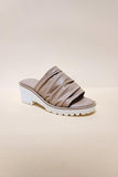 Women Soft PU Open Toe Slide On D-AITANA-PLATFORM Sandals Zarnesh