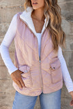 Women's Solid Fleece Lined Quilted Vest Coat | Zarnesh