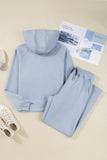 Women’s Solid Half-Zip Hoodie and Jogger Set Activewear | Zarnesh