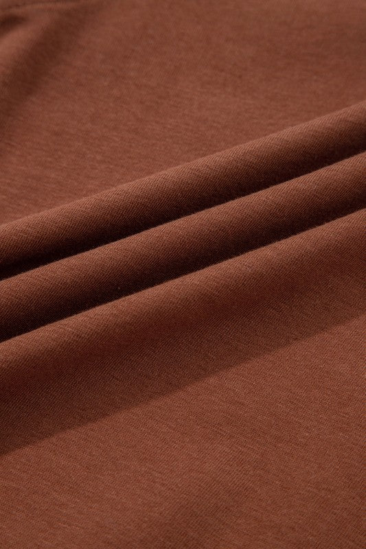 Women’s Solid Raw Seam Long Sleeve Crewneck Top | Zarnesh