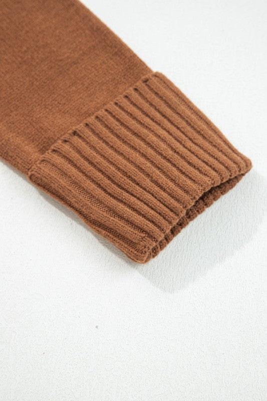 Women’s Solid V-Neck Collared Ribbed Edge Sweater | Zarnesh