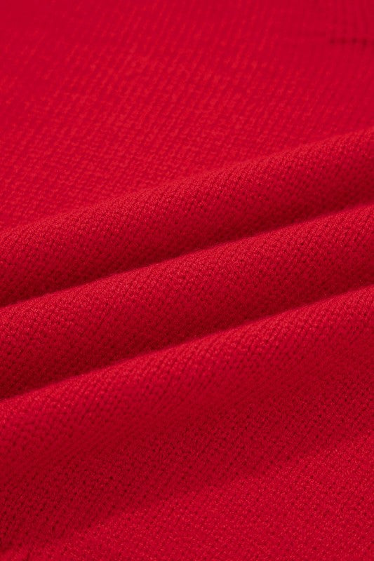 Women’s Solid V-Neck Collared Ribbed Edge Sweater | Zarnesh