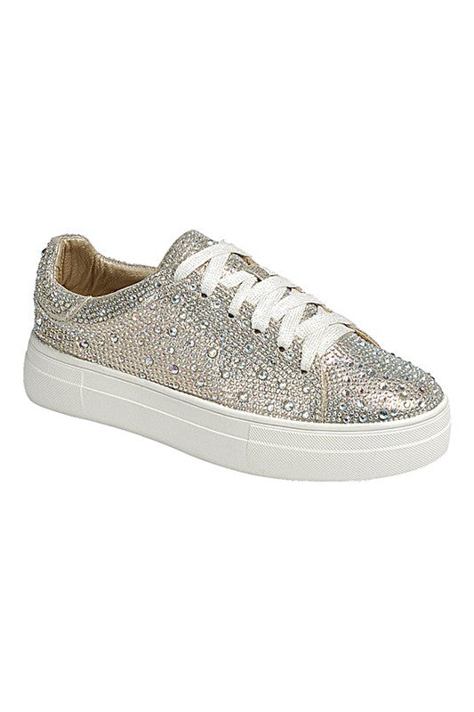 Women's DOLCE-66-RHINESTONE SNEKAERS | Zarnesh